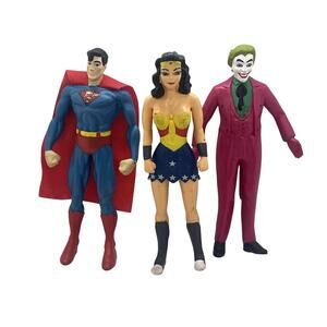 Wonder Woman, Superman & Joker Bendable 6" Figure DC Comics NJ Croce